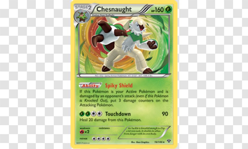 Pokémon X And Y Chesnaught Trading Card Game Evolution - Pok%c3%a9mon - Hồ Chí Minh Transparent PNG