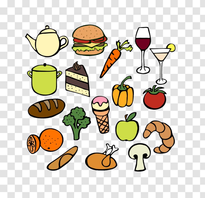 Drawing Doodle Image Hamburger Junk Food - Vegetable Cuisine Transparent PNG