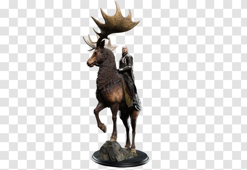 Bronze Sculpture Reindeer San Diego Comic-Con Thranduil Statue - Deer Transparent PNG