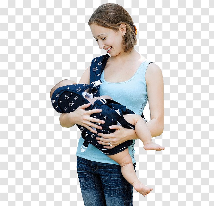 Infant Baby Transport Sling Backpack Child - Flower - Carrier Transparent PNG