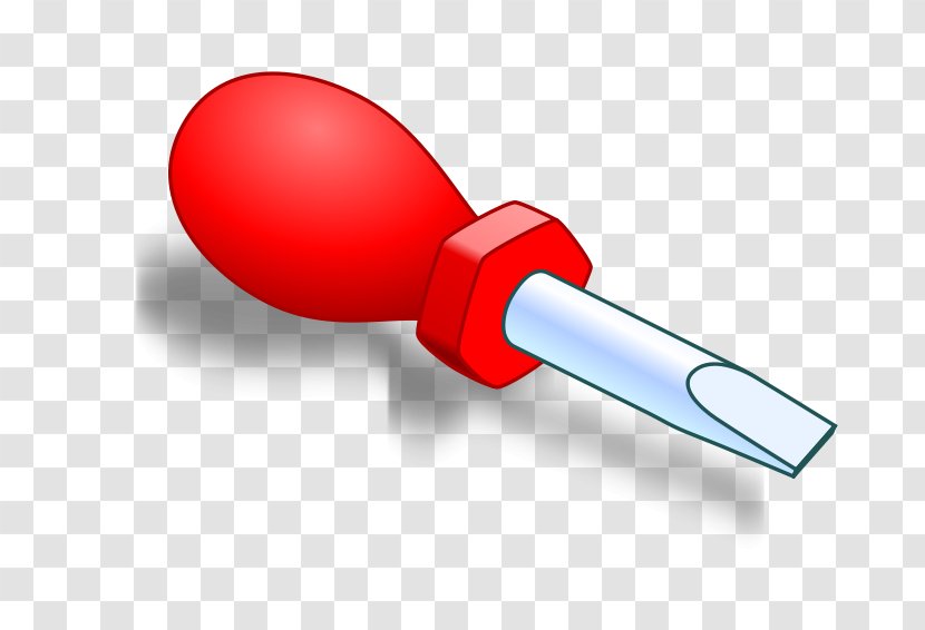 Screwdriver Cartoon Clip Art - Line - Red Transparent PNG