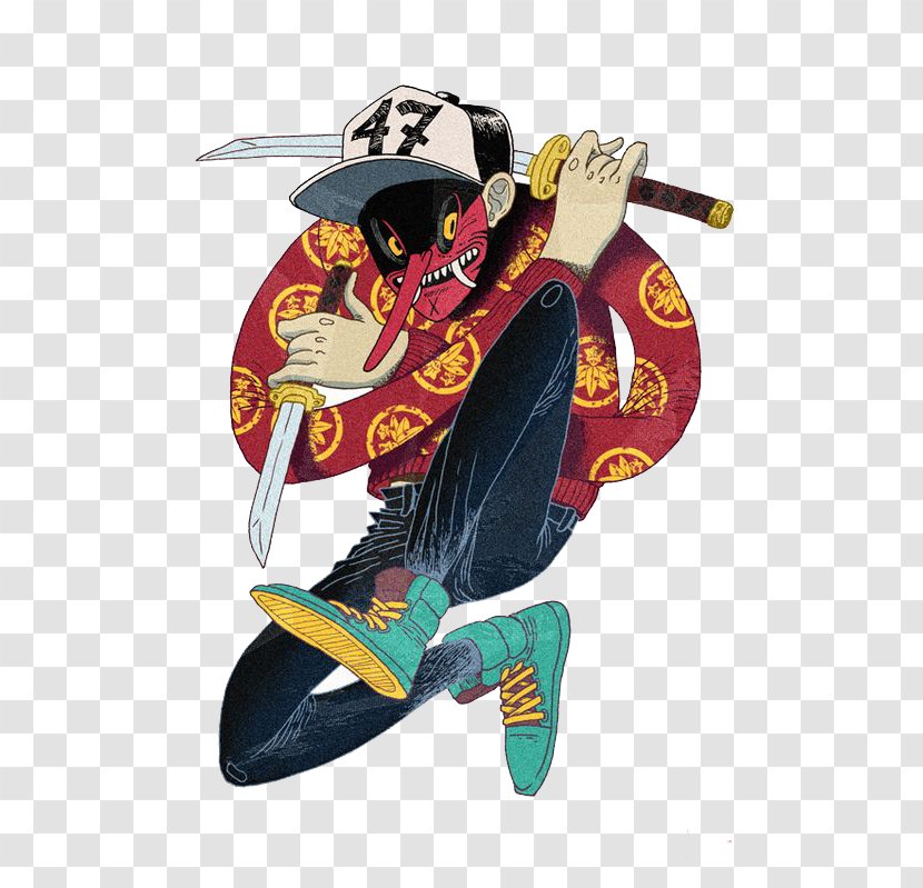 Drawing Tengu Model Sheet Art Illustration - Devil Ninja Transparent PNG