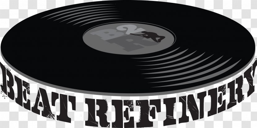 Disc Jockey Phonograph Record - Black And White - Gms Refinery Logo Transparent PNG