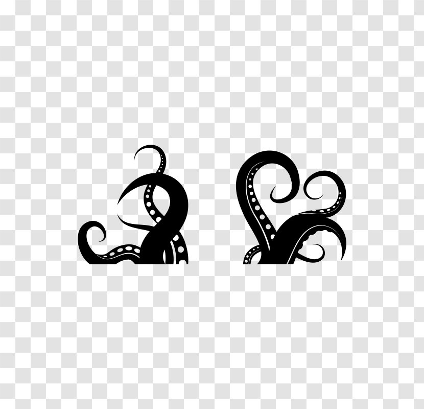 Octopus Silhouette Tentacle Clip Art - Sticker Transparent PNG