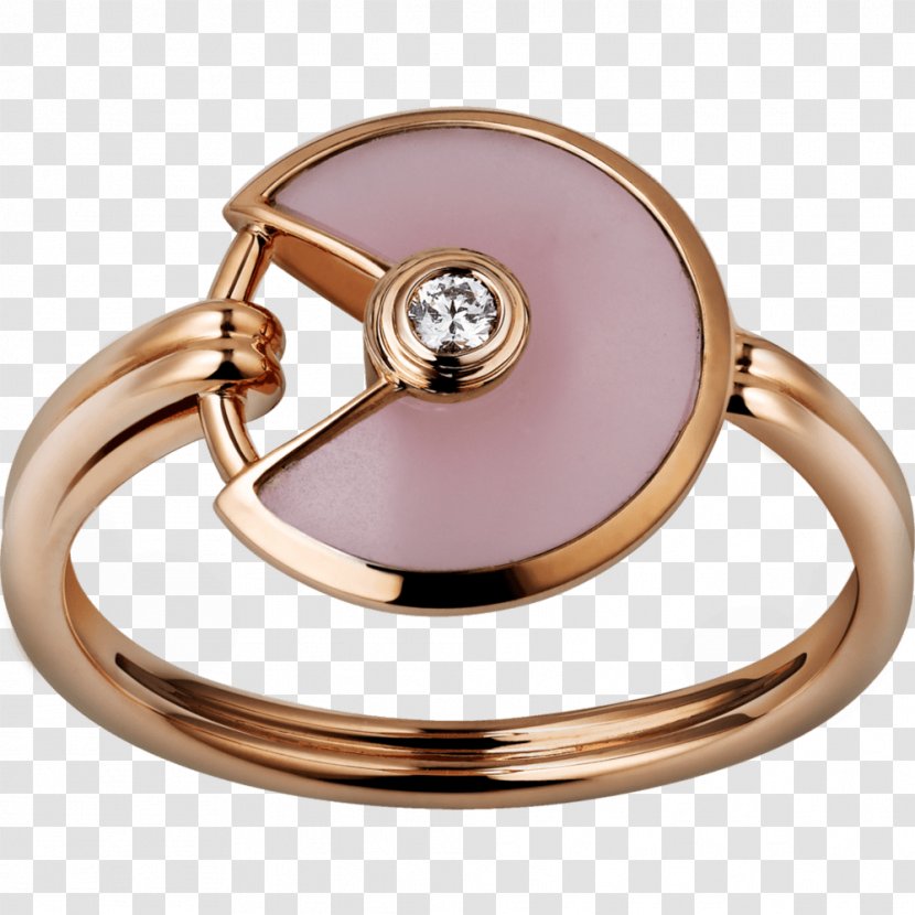 Cartier Love Bracelet Ring Opal Amulet - Onyx Transparent PNG