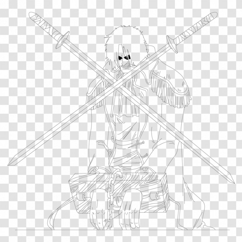 Line Art White Character Sketch - Cartoon - One Piece Film Z Transparent PNG
