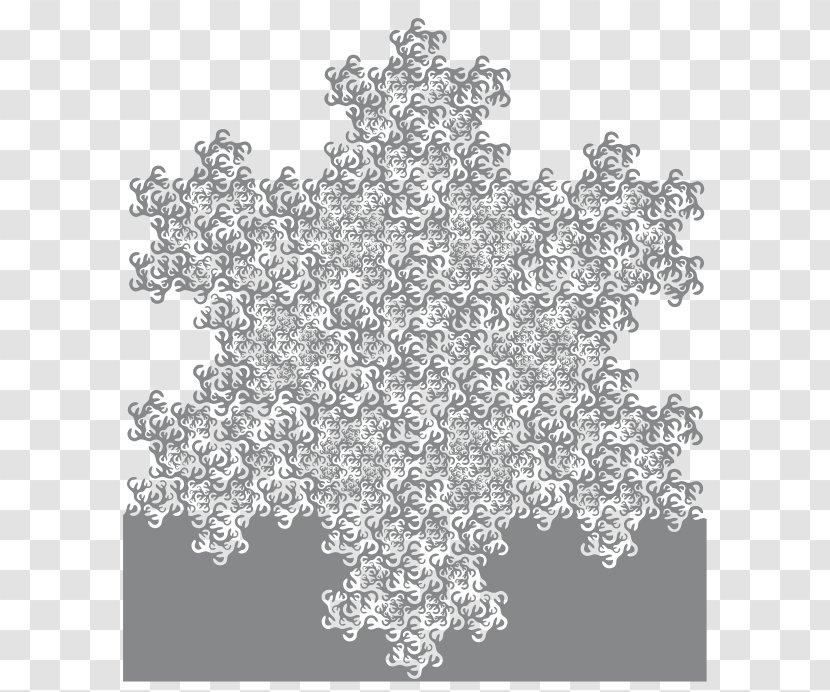 Koch Snowflake Sierpinski Triangle Fractal Curve - Mathematics Transparent PNG