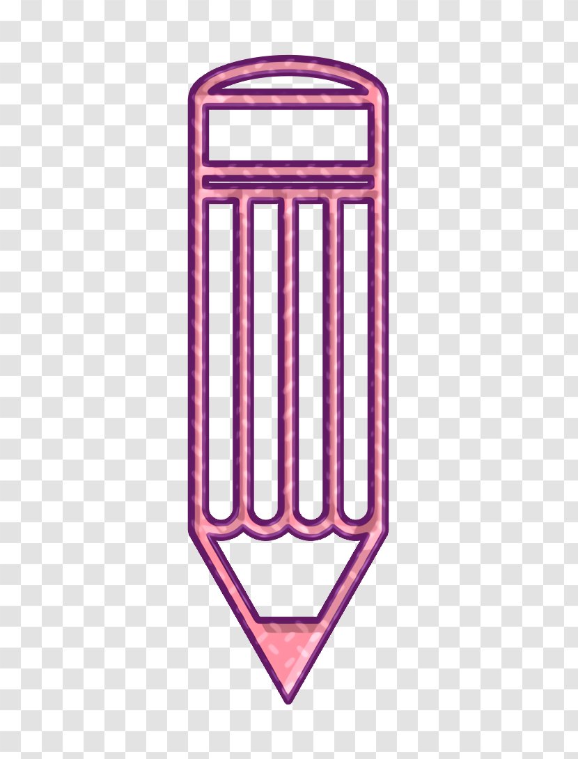 Drawing Icon Pen Pencil - Pink Writing Transparent PNG