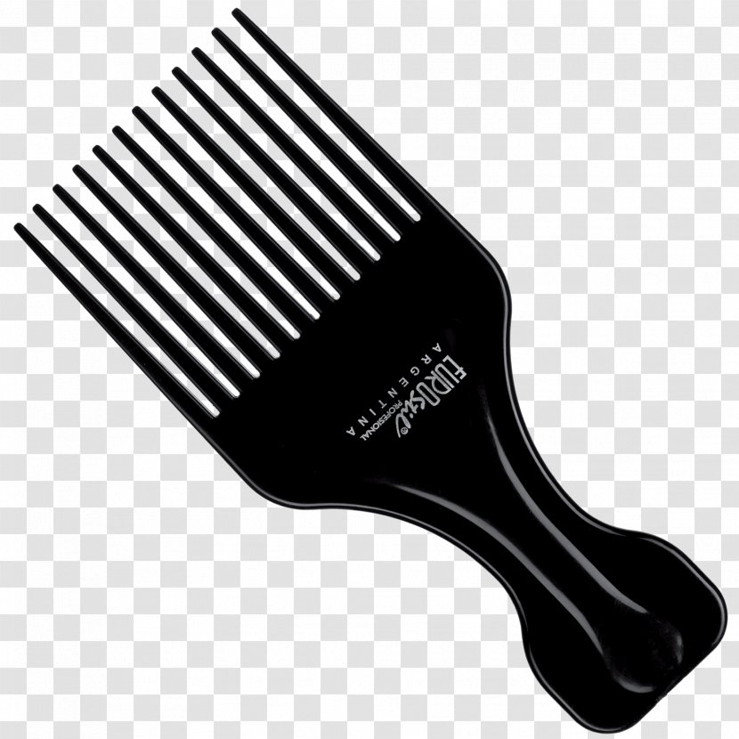 Comb Afro Brush Cosmetologist Fork - Rake Transparent PNG