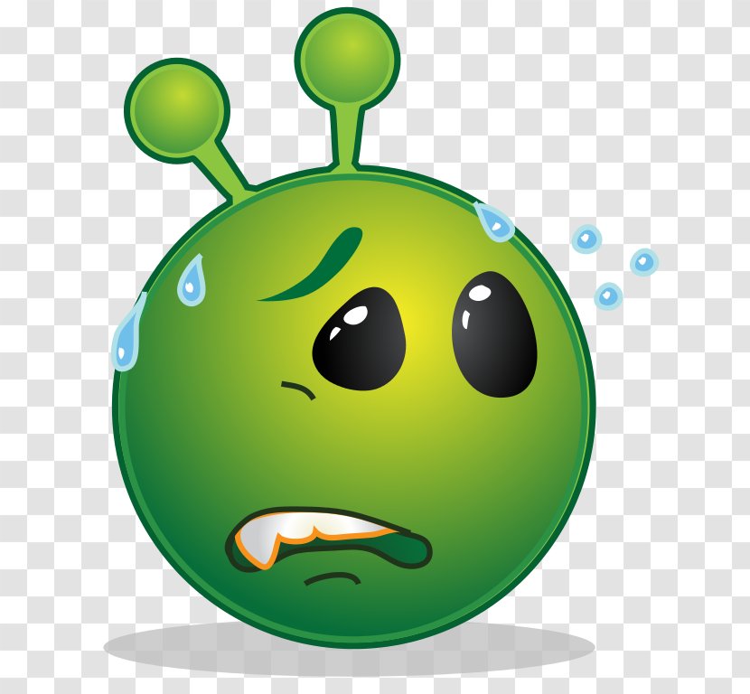Smiley Sadness Extraterrestrial Life Clip Art - Face - Worried Transparent PNG