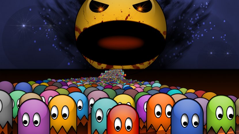 Laptop Desktop Wallpaper High-definition Television Display Resolution - Space - Pac Man Transparent PNG