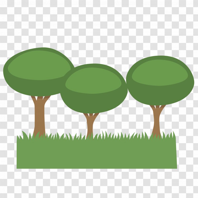 Euclidean Vector Tree - Trees Grass Transparent PNG