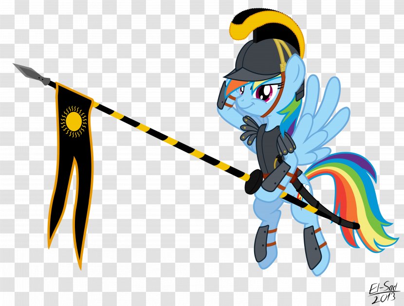 Rainbow Dash Cavalry Horse DeviantArt - Imperium Helghan Transparent PNG