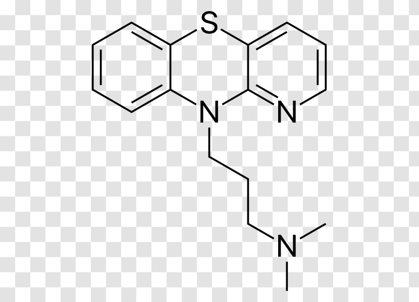 Phenothiazine Pharmaceutical Drug Promazine Chemical Compound Structure - Silhouette - Typical Antipsychotic Transparent PNG