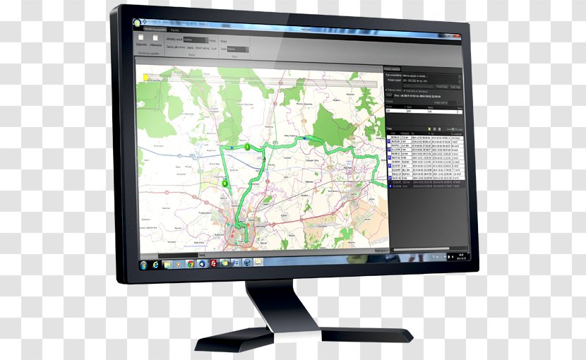 Computer Monitors Hardware Personal Output Device Flat Panel Display - Technology - Gps Monitor Transparent PNG