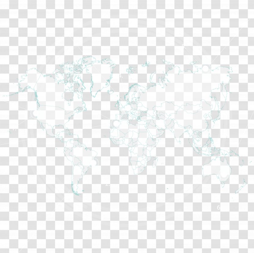 White Pattern - Triangle - Light Colored Circular Technology Sense Map Transparent PNG