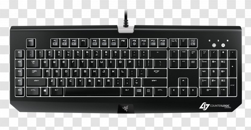 Computer Keyboard Gaming Keypad Razer Inc. Video Game Microsoft - Input Device Transparent PNG
