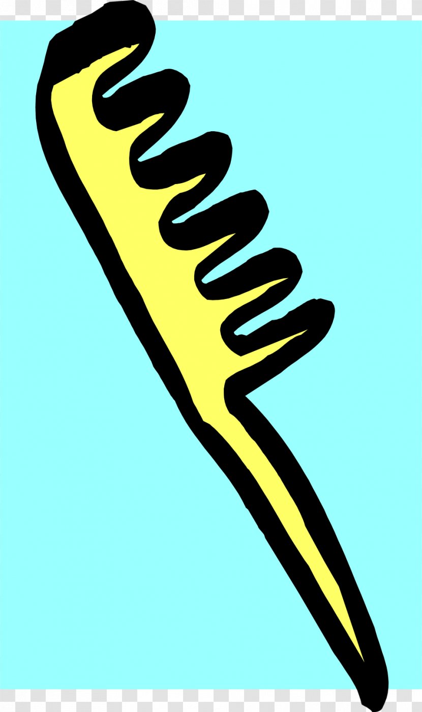 Comb Windows Metafile Scissors Clip Art - Yellow Transparent PNG