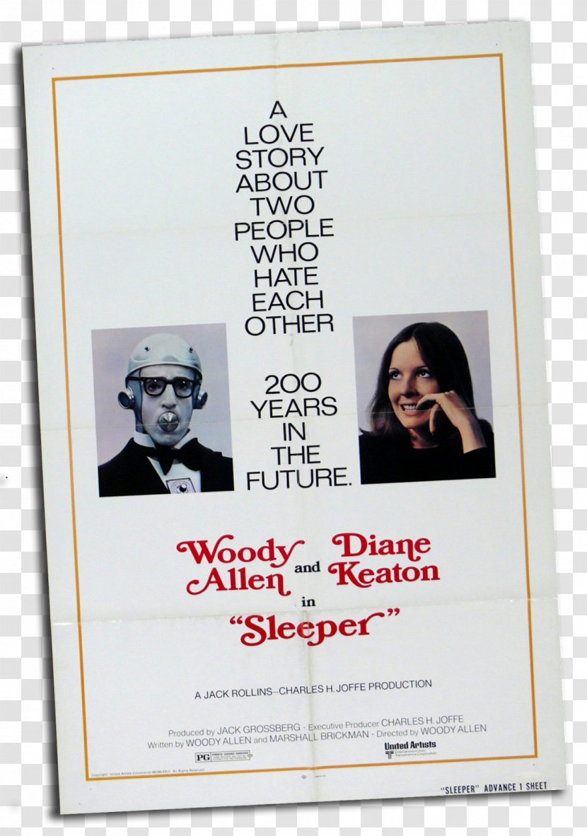 Film Poster Comedy Director - Woody Allen - SlEEPER Transparent PNG