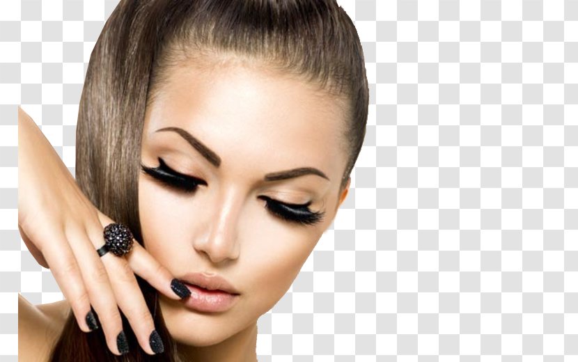 Eyelash Extensions Model Cosmetics Hair - Forehead - Makeup Transparent PNG