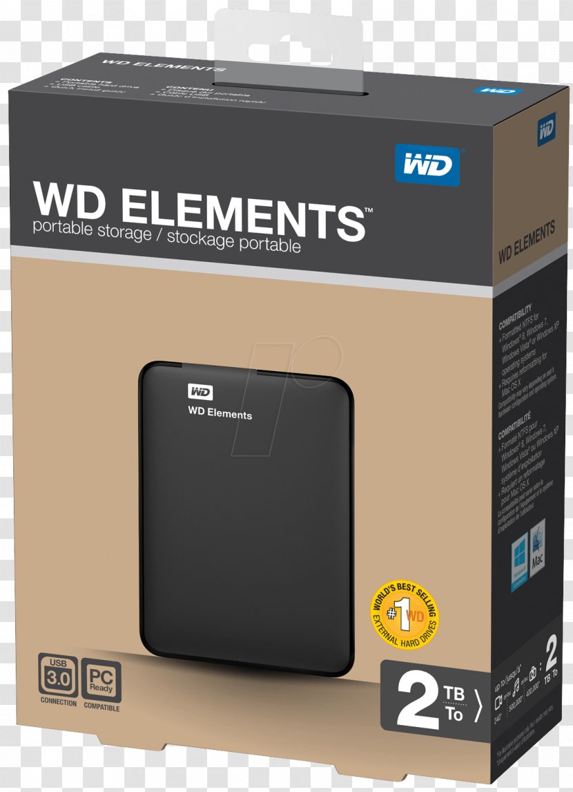 Laptop WD Elements Portable HDD Disco Duro Portátil Hard Drives Western Digital Transparent PNG