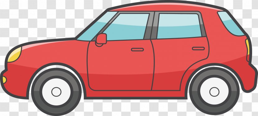 MINI Cooper Car Station Wagon Automotive Design - Driving A Red Transparent PNG