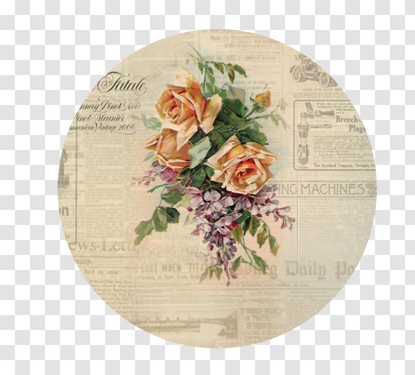 Floral Design Paper Post Cards Flower Rose - Garden Roses Transparent PNG