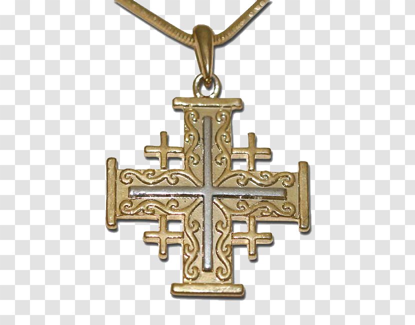 Jerusalem Cross Crucifix Symbol - Pendant Transparent PNG