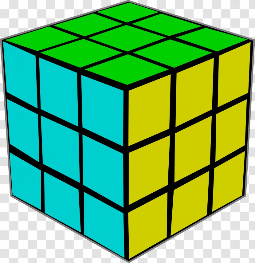 Rubik's Cube Clip Art - Yellow Transparent PNG