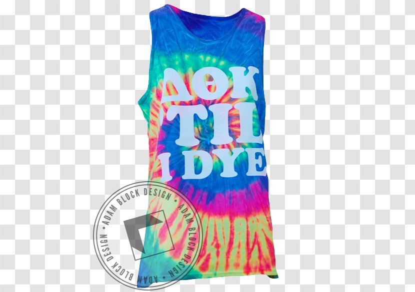 T-shirt Active Tank M Textile Sleeve Product - Clothing - TYE DYE Transparent PNG