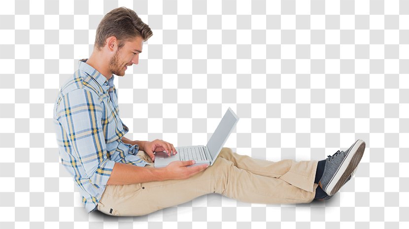 Laptop Stock Photography - Sitting Transparent PNG