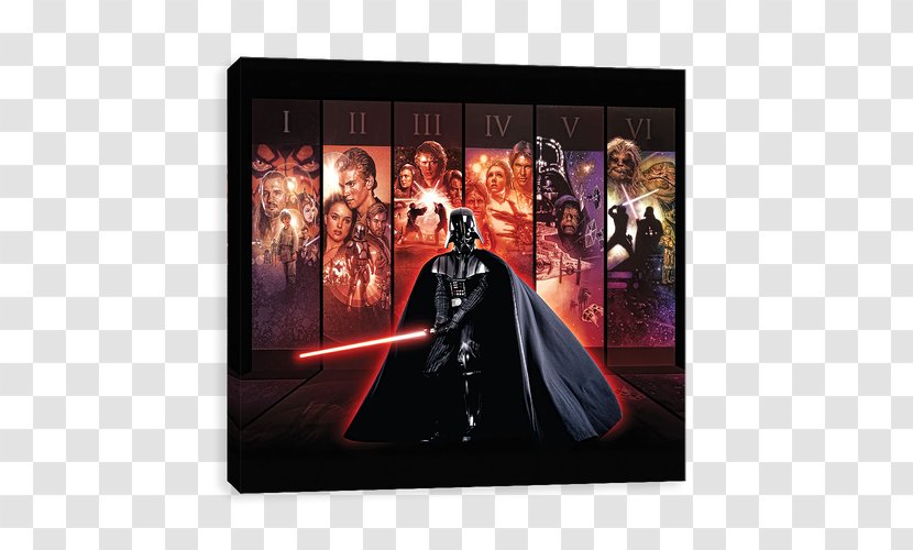 Anakin Skywalker Luke Han Solo Star Wars Film Poster - Modern Art - Emoji Transparent PNG