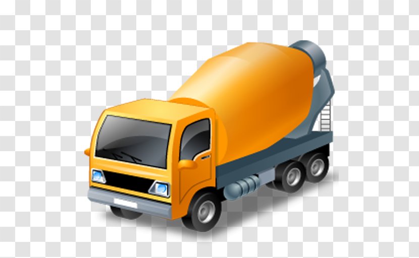 Car Pickup Truck Cement Mixers Concrete Pump - Transport Transparent PNG