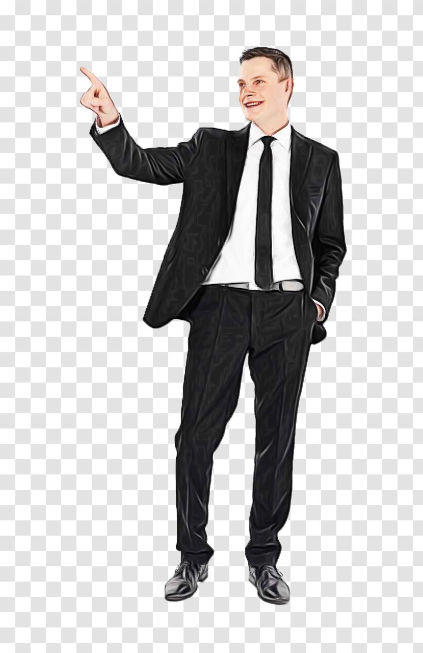 Suit Clothing Standing Formal Wear Male - Blazer Jacket Transparent PNG