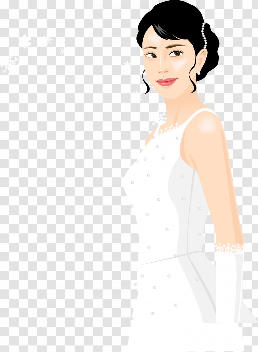 Bride Wedding - Heart - Cartoon Transparent PNG