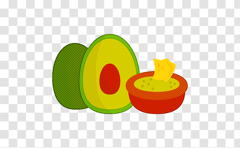 Green Yellow Fruit Circle Transparent PNG