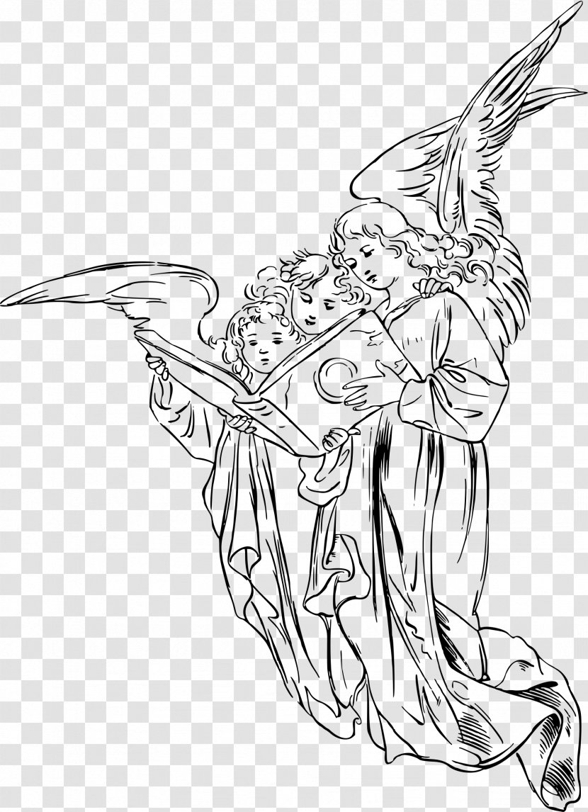 Archangel Guardian Angel Drawing Transparent PNG