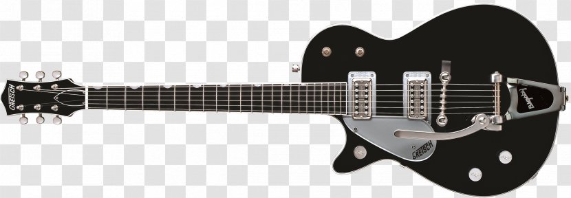 Electric Guitar Gretsch 6128 Bass Acoustic - Electronic Musical Instrument Transparent PNG