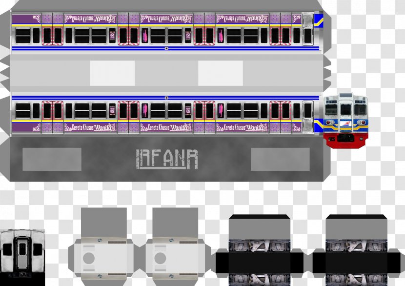 Kereta Commuter Indonesia Paper Model 203 Series Train - Electronics Accessory Transparent PNG