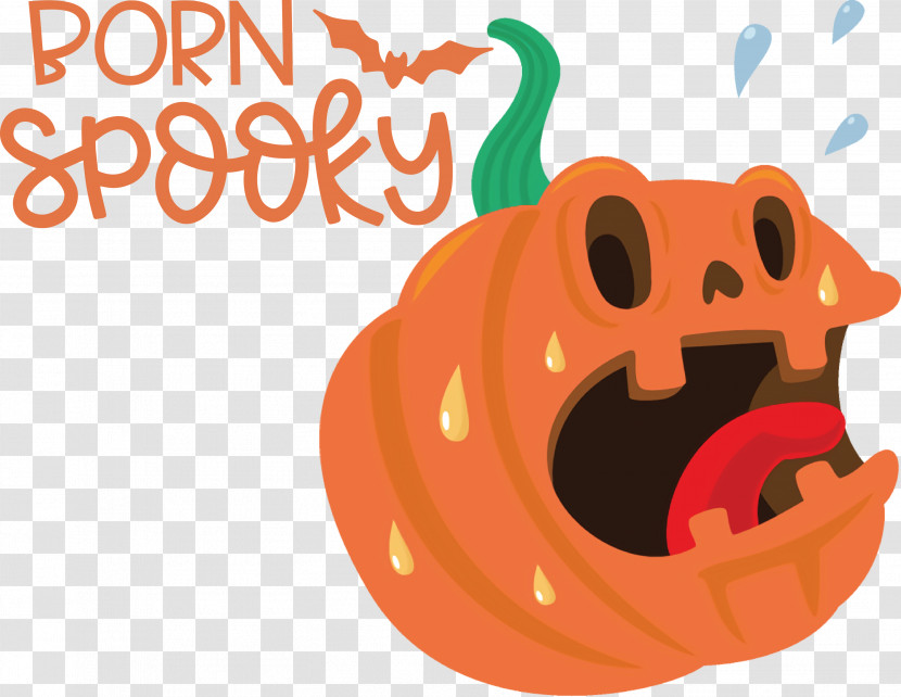 Spooky Pumpkin Halloween Transparent PNG