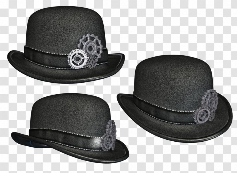 Fedora Steampunk Bowler Hat Cap Transparent PNG