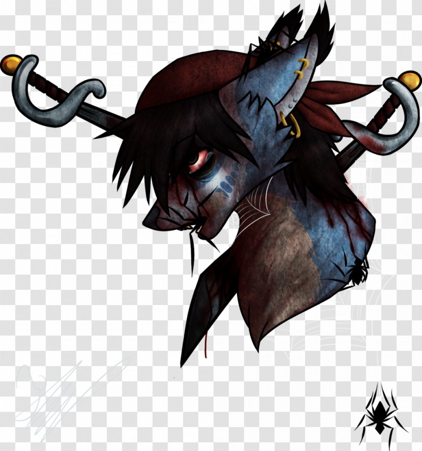 Horse Legendary Creature Demon Cartoon - Antler Transparent PNG