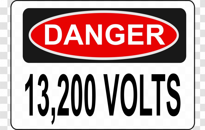 High Voltage Clip Art - Sign Transparent PNG