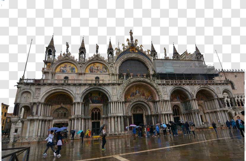 Doges Palace Saint Marks Basilica Bridge Of Sighs Architecture - Place Worship - Venice, Italy Fifteen Transparent PNG