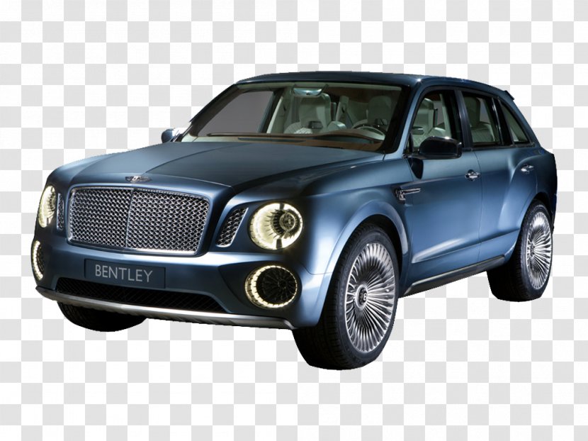 2017 Bentley Bentayga Sport Utility Vehicle Car EXP 9 F - Volkswagen Touareg - Blue,Bentley,car Transparent PNG
