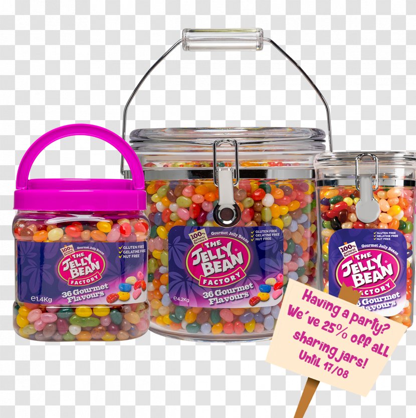 Candy The Jelly Bean Factory Jar Mega 4200 G Donuts - Flavor Transparent PNG