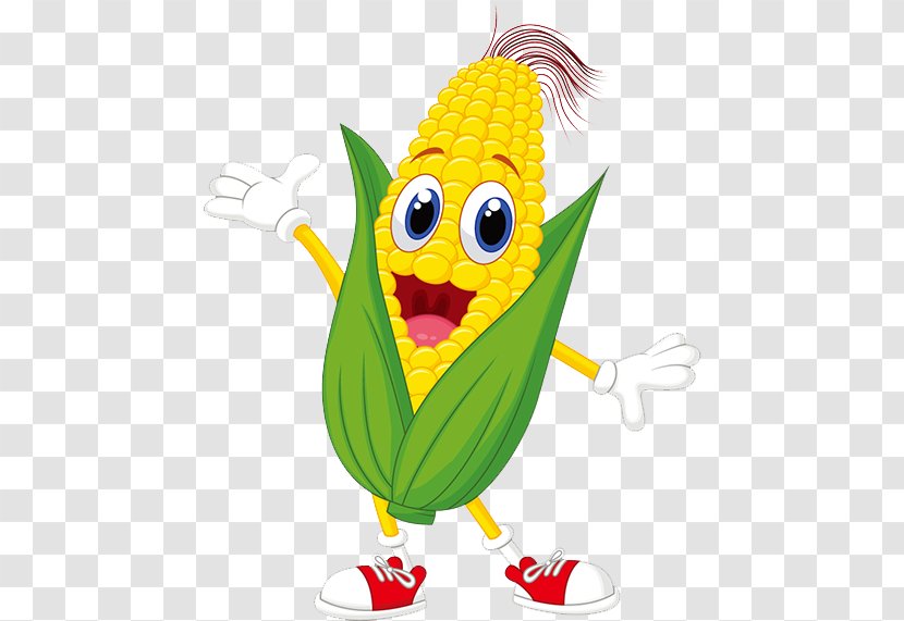 Corn On The Cob Cartoon Maize Royalty-free - Photography Transparent PNG