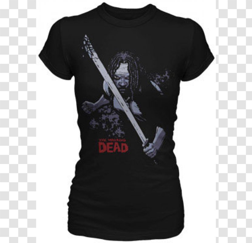 The Walking Dead: Michonne T-shirt Daryl Dixon Character - Sleeve Transparent PNG