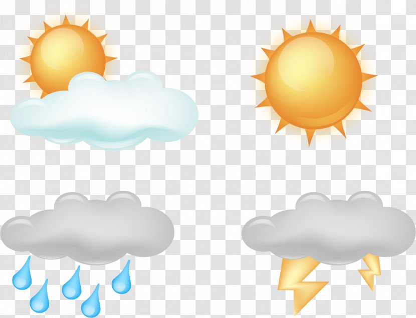 Weather Forecasting Clip Art - Silhouette - Sun Rays Transparent PNG