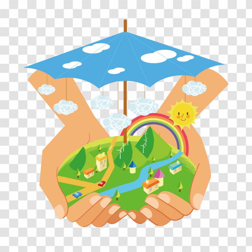 Environmental Protection Cartoon Illustration - Area - Care Homes Transparent PNG